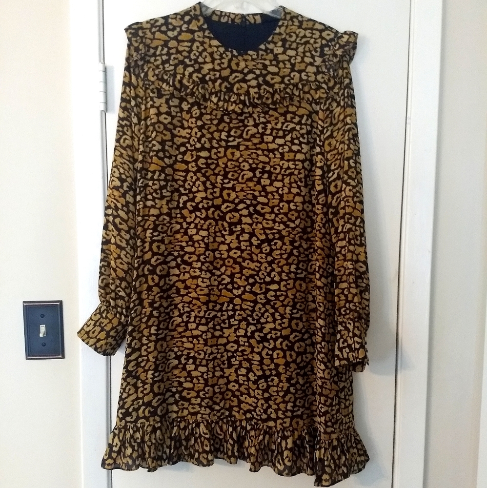 Who What Wear Leopard Print Dress